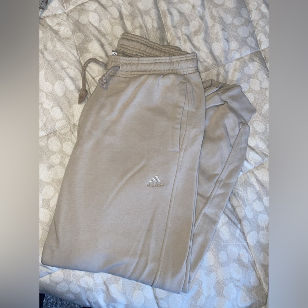 Adidas Beige All Szn Sweatpants, size M